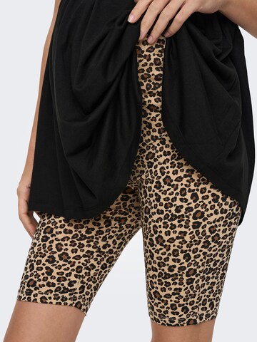 Only Maternity Skinny Legíny 'OLMLOVELY' – hnědá