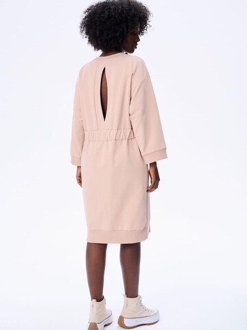 Blue Shadow Dress in Beige