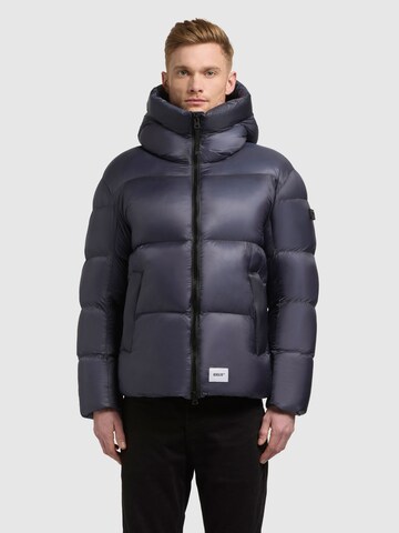 khujo Winterjacke 'Dane' in Blau: Vorderseite