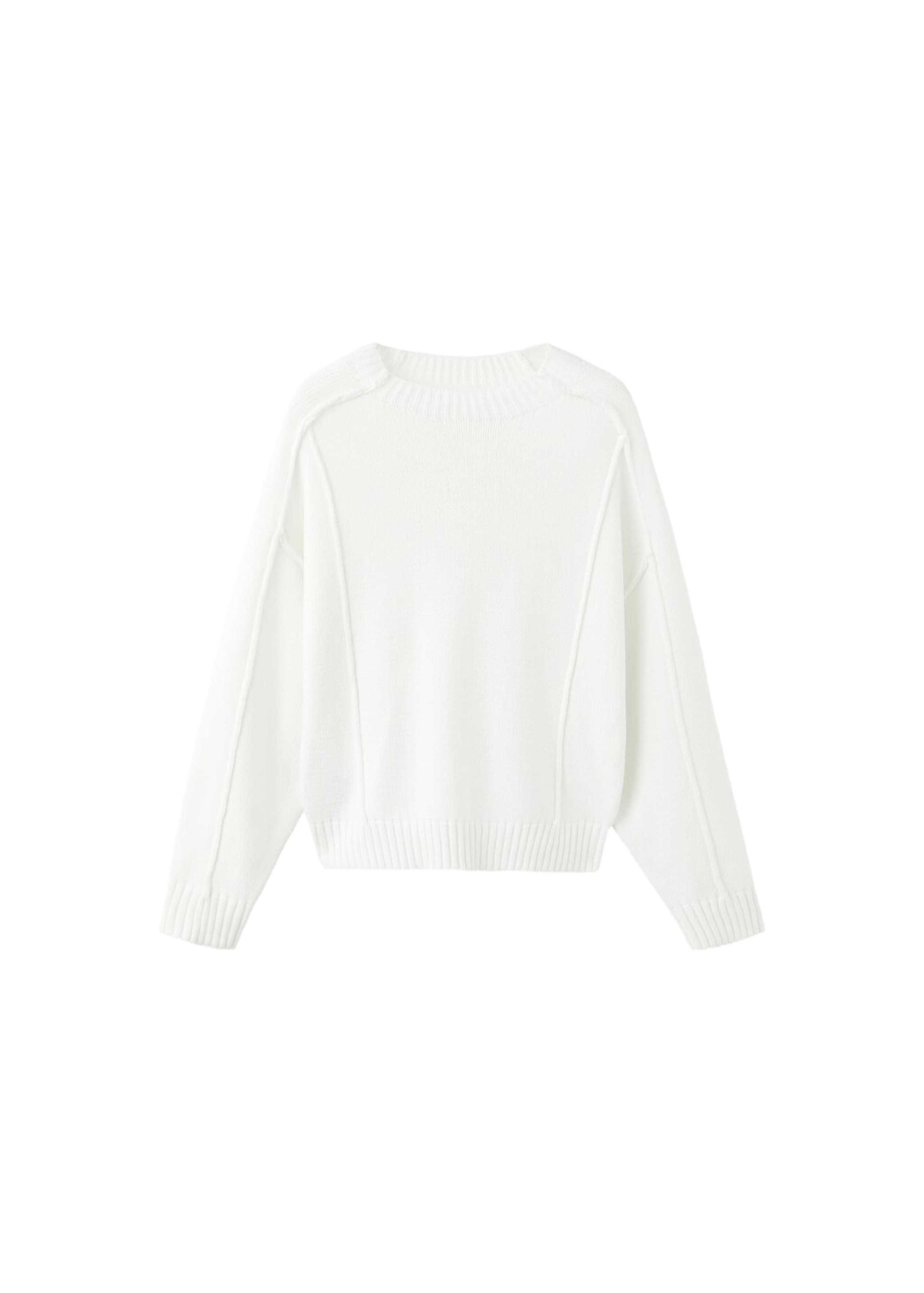 MANGO TEEN Pullover in Weiß: Vorderseite