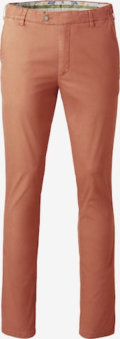 MEYER Chino trousers in Orange: front