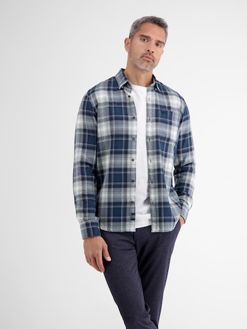 LERROS Regular fit Button Up Shirt in Blue: front