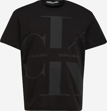 Calvin Klein Jeans Plus Shirt in Black: front