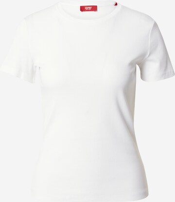 T-shirt ESPRIT en blanc : devant