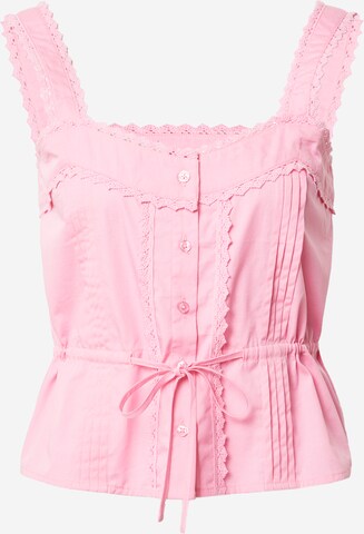 EDITED Bluse 'Taren' (GOTS) in Pink: predná strana