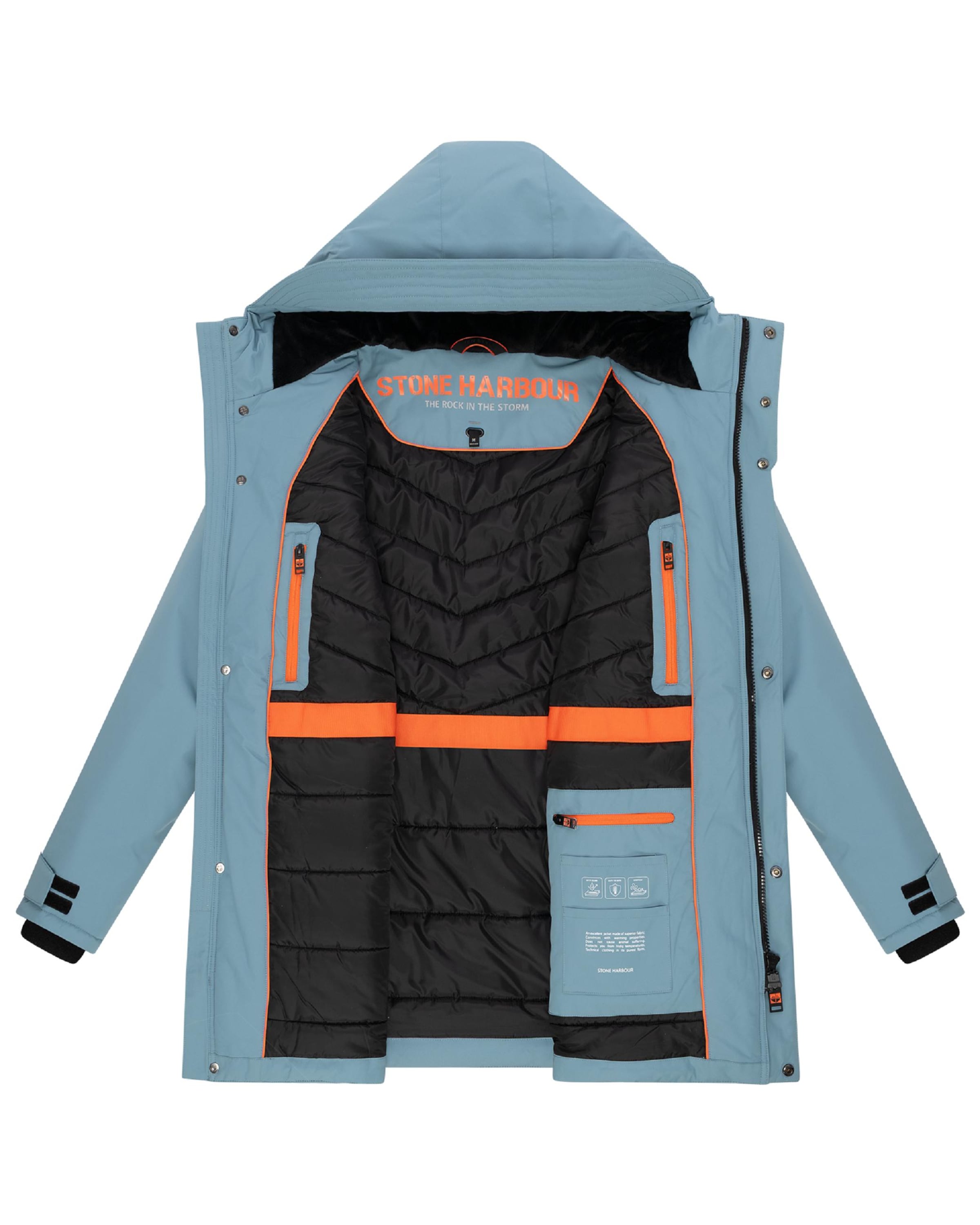 STONE HARBOUR Wintermantel 'Netaan XX' in Blau