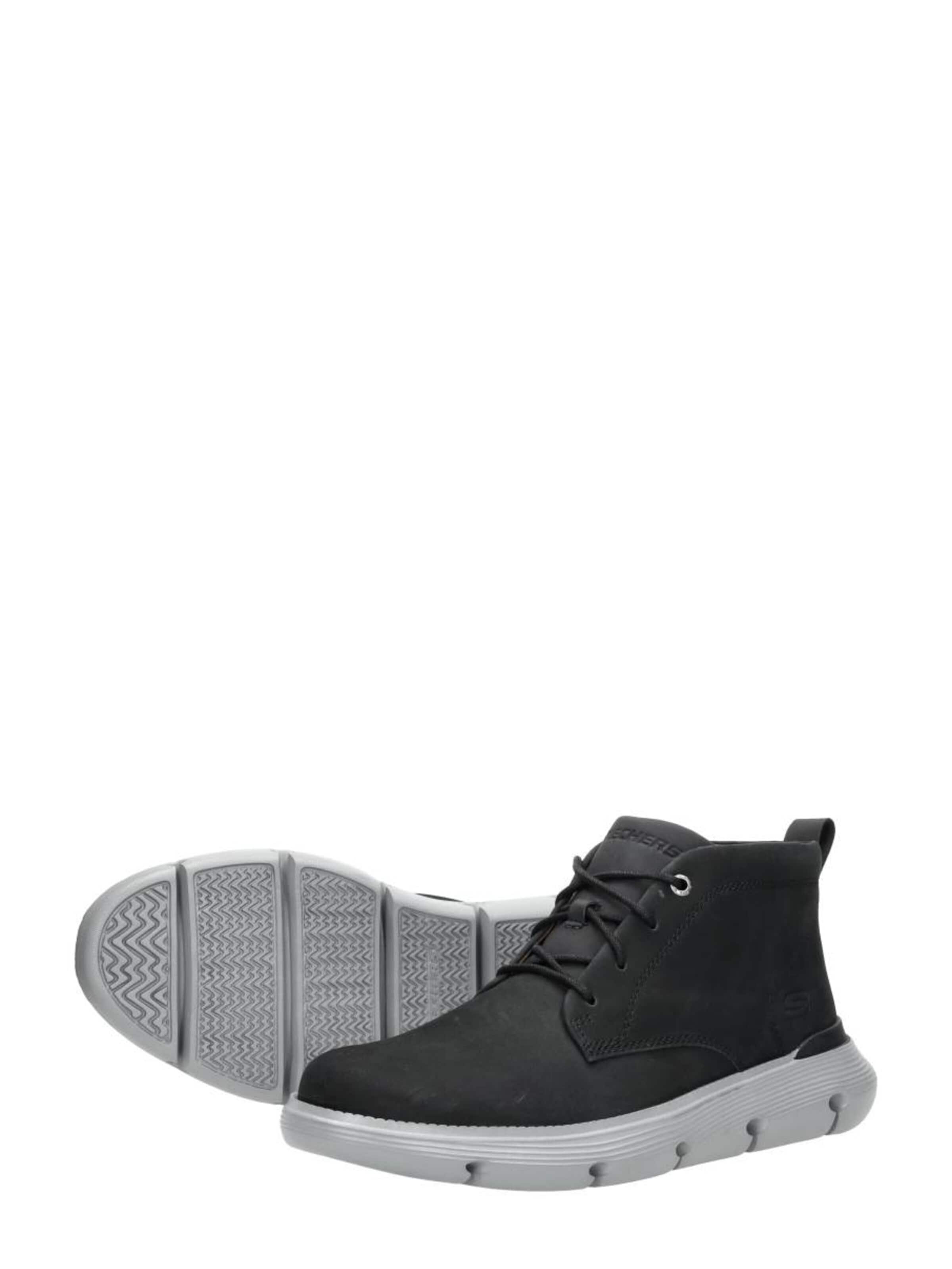 SKECHERS Lace-up boot 'Garza - Fontaine' in Black