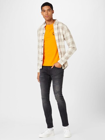 JACK & JONES T-Shirt 'Filo' in Orange