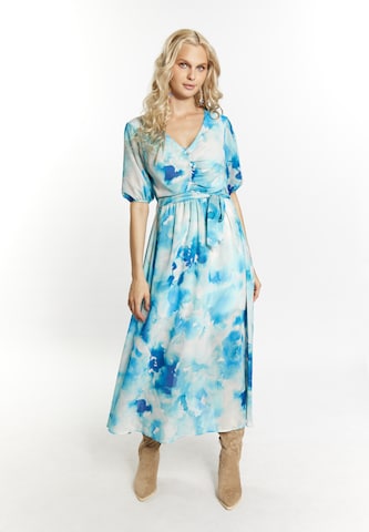 Robe IZIA en bleu : devant