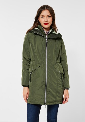 STREET ONE Winter Parka in Green: front