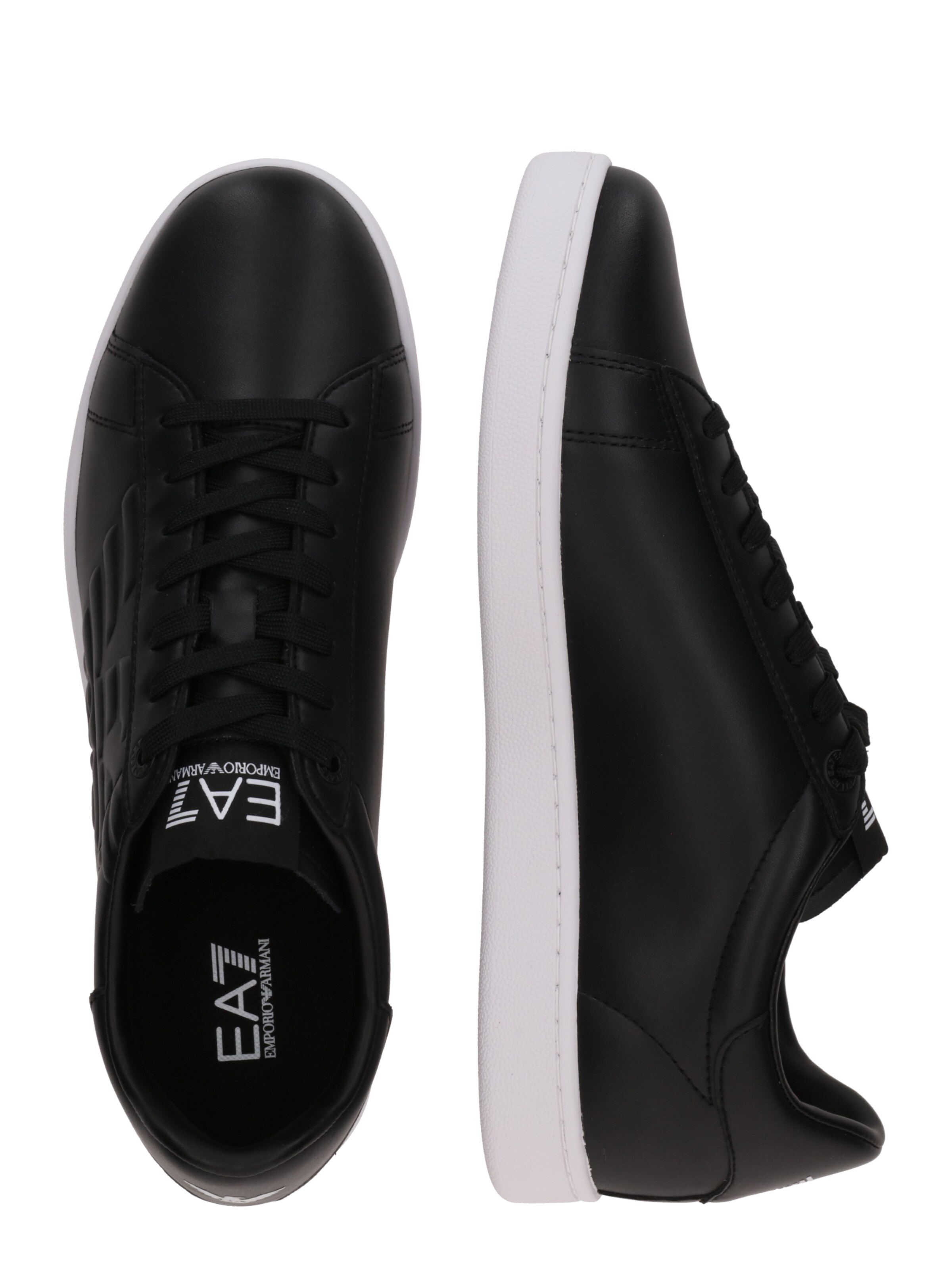 EA7 Emporio Armani Rövid szárú sportcipők 'CLASSIC' - fekete