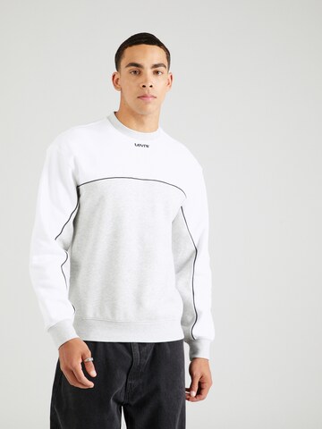 LEVI'S ® Sweatshirt 'Colorblocked Arched Crew' i hvid: forside