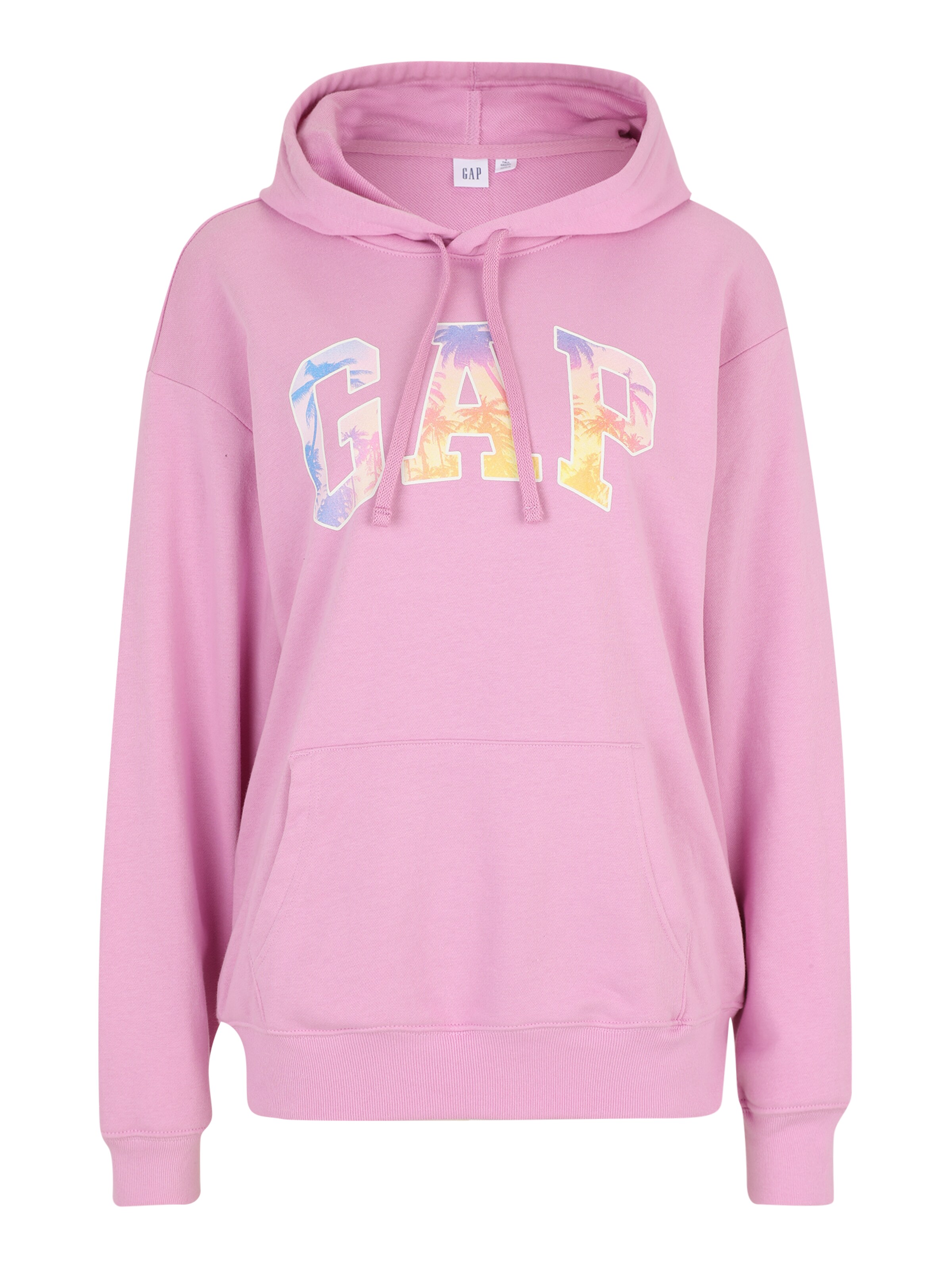 Sweat-shirt 'HERITAGE' Gap Tall en rose : devant