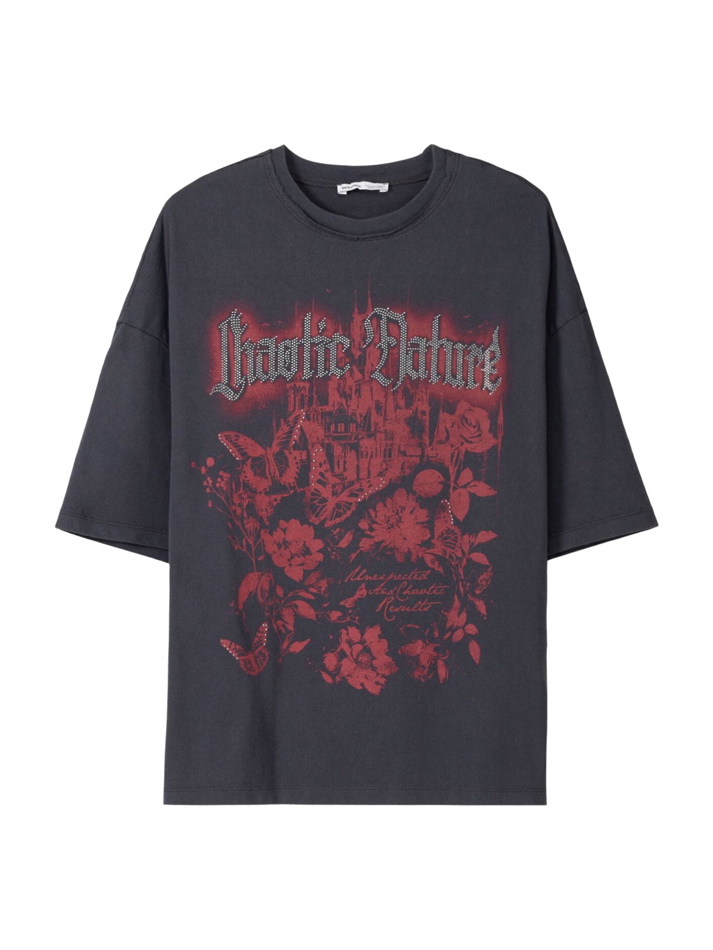 Bershka Shirt in Dark Grey ABOUT YOU