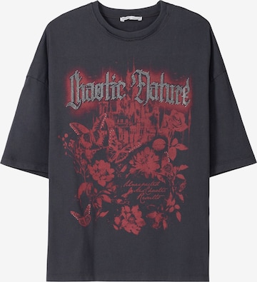 Bershka Shirt in Dark Grey ABOUT YOU - Main Image