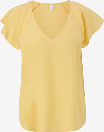 QS - Blusa em amarelo: frente