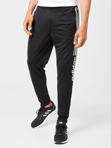 Coupe slim Pantalon de sport 'Tiro Wordmark' ADIDAS SPORTSWEAR en noir : devant