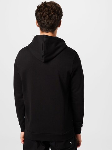 PUMA Athletic Zip-Up Hoodie in Black