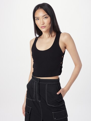 ABOUT YOU Top 'Caya' in Black: front