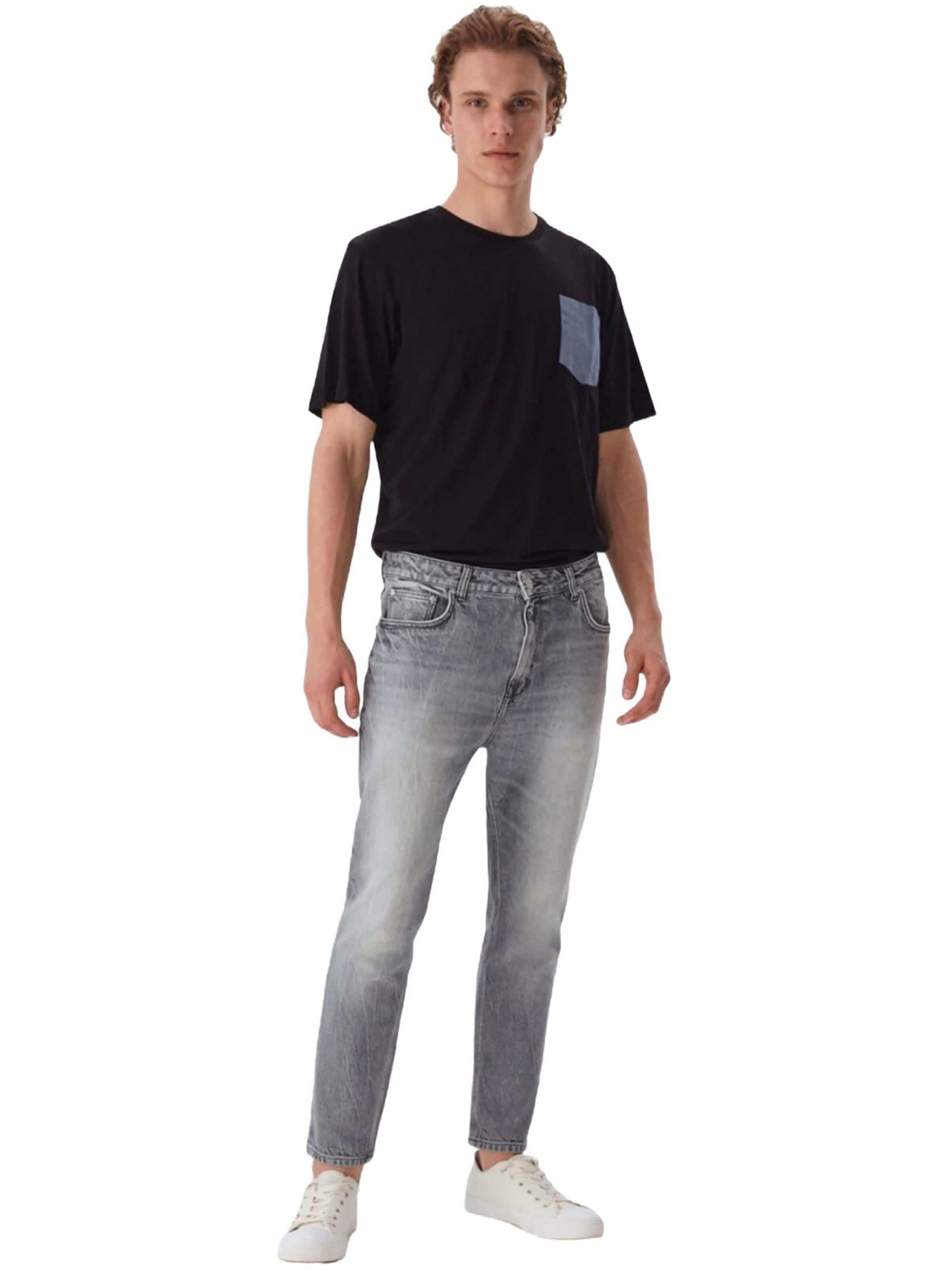 LTB Jeans - Tapered Vaquero 'LTB Jeans Herren Alessio Tapered Slim Mid Waist Jeanshose' en gris