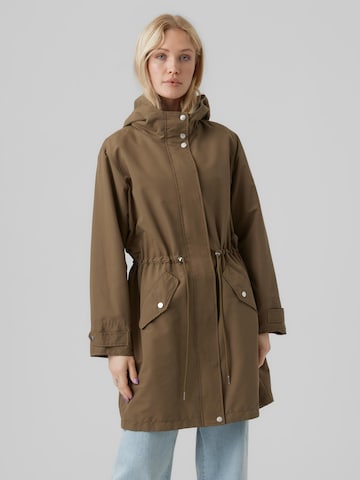 VERO MODA - Parka meia-estação 'Everly' em verde: frente