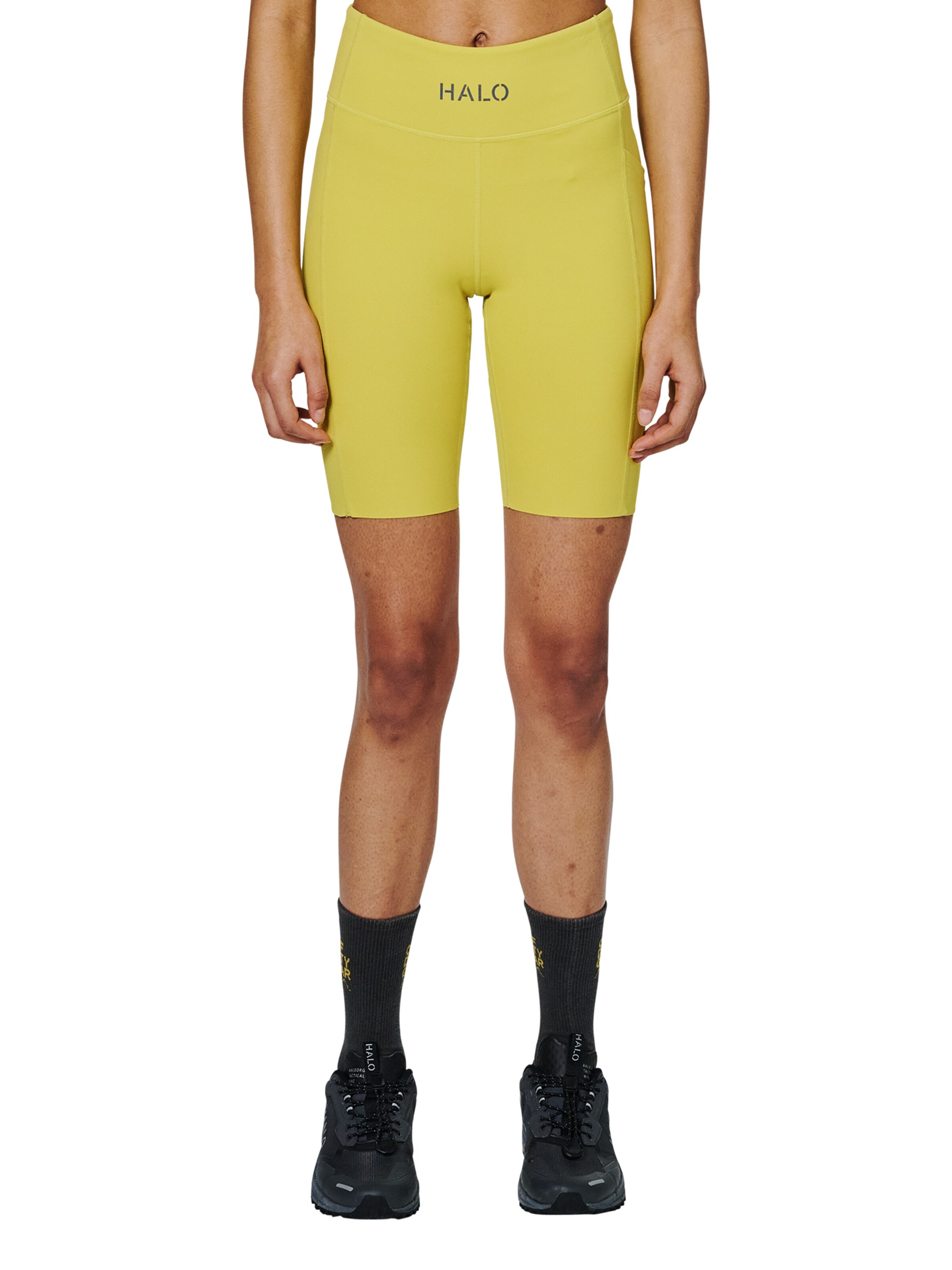 HALO Skinny Workout Pants in Yellow: front