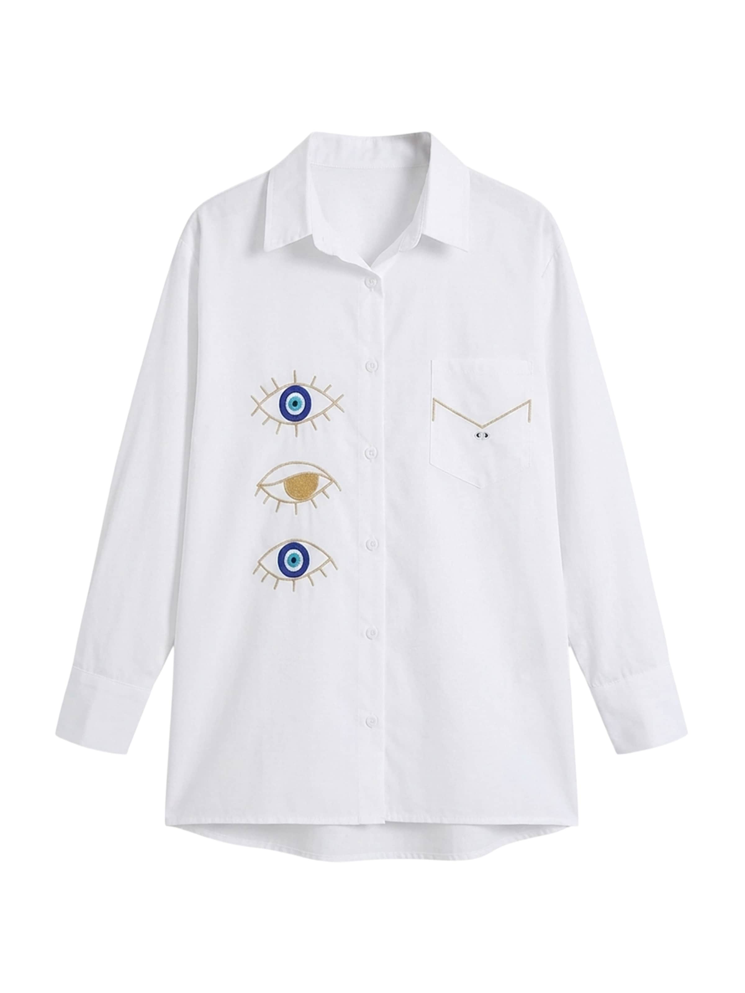 Camicia da donna di Imily Bela in bianco: frontale