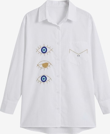 Camicia da donna di Imily Bela in bianco: frontale