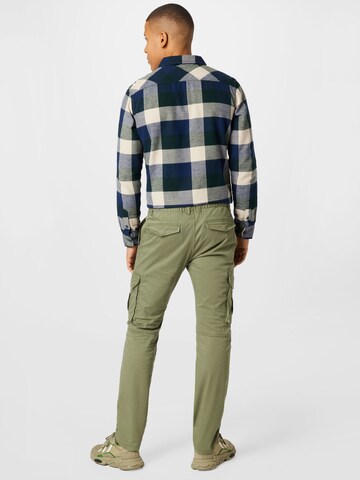 TOM TAILOR Regular Cargo Pants 'Travis' in Green