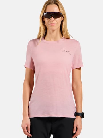 ODLO Functioneel shirt 'MERINO 160 POSTCARDS' in Roze