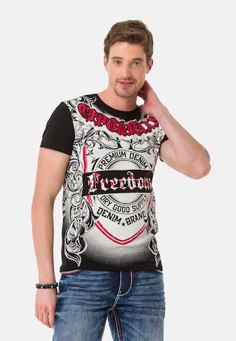 CIPO & BAXX T-Shirt in Schwarz: Vorderseite