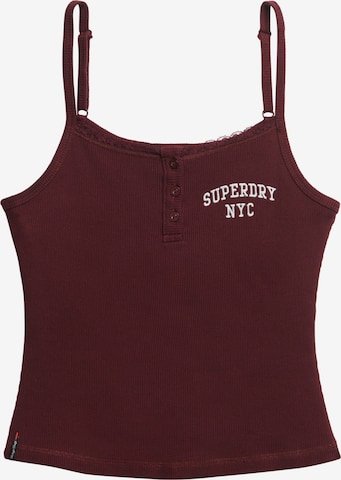 Superdry Top 'Athletic Essentials' in Rood: voorkant