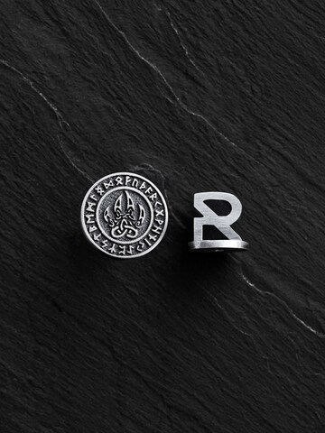 REYTEL Earring 'BEAR'S PAW. RUNES' in Silver