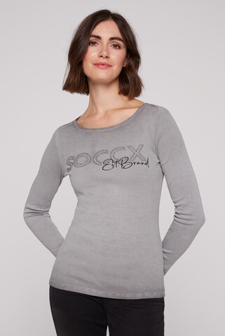 T-shirt Soccx en gris : devant