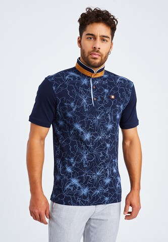 Leif Nelson Shirt in Blauw: voorkant