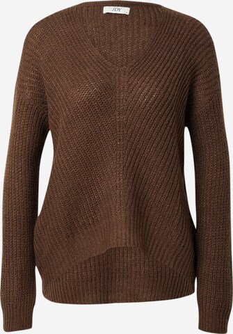 JDY Sweater 'NEW MEGAN' in Brown: front