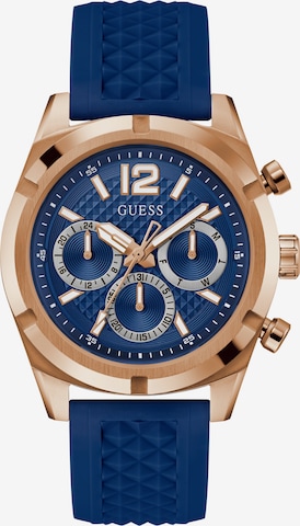 GUESS Analog Watch 'GS RESISTANCE' in Blue: front