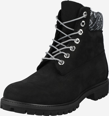 Boots stringati di TIMBERLAND in nero: frontale