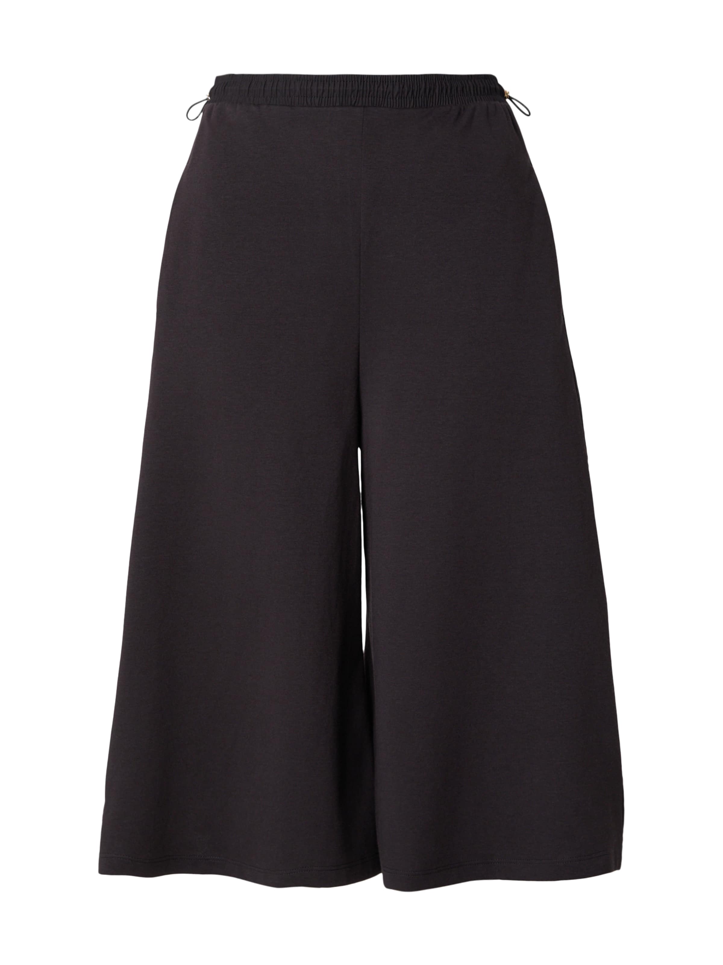 Wide Leg Pantalon 'PIOMBO' MM by Max Mara en noir : devant