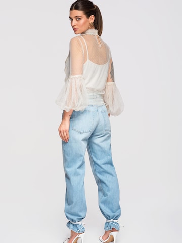Ombre Blouse in Beige