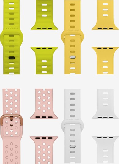 WRISTR Smartwatch-Armband 'Nova-Mento-Motus' in One Size in gelb / grün / weiß, Produktansicht