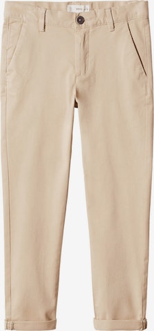 Regular Pantalon 'PICCOLO' MANGO KIDS en beige : devant