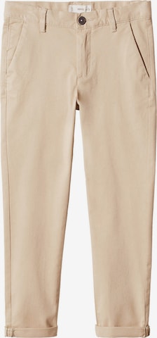 MANGO KIDS Regular Byxa 'PICCOLO' i beige: framsida