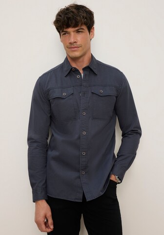 Man's World Regular fit Button Up Shirt in Blue: front