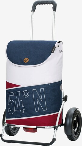 Andersen Shopper Trolley 'Loke' in Blauw: voorkant