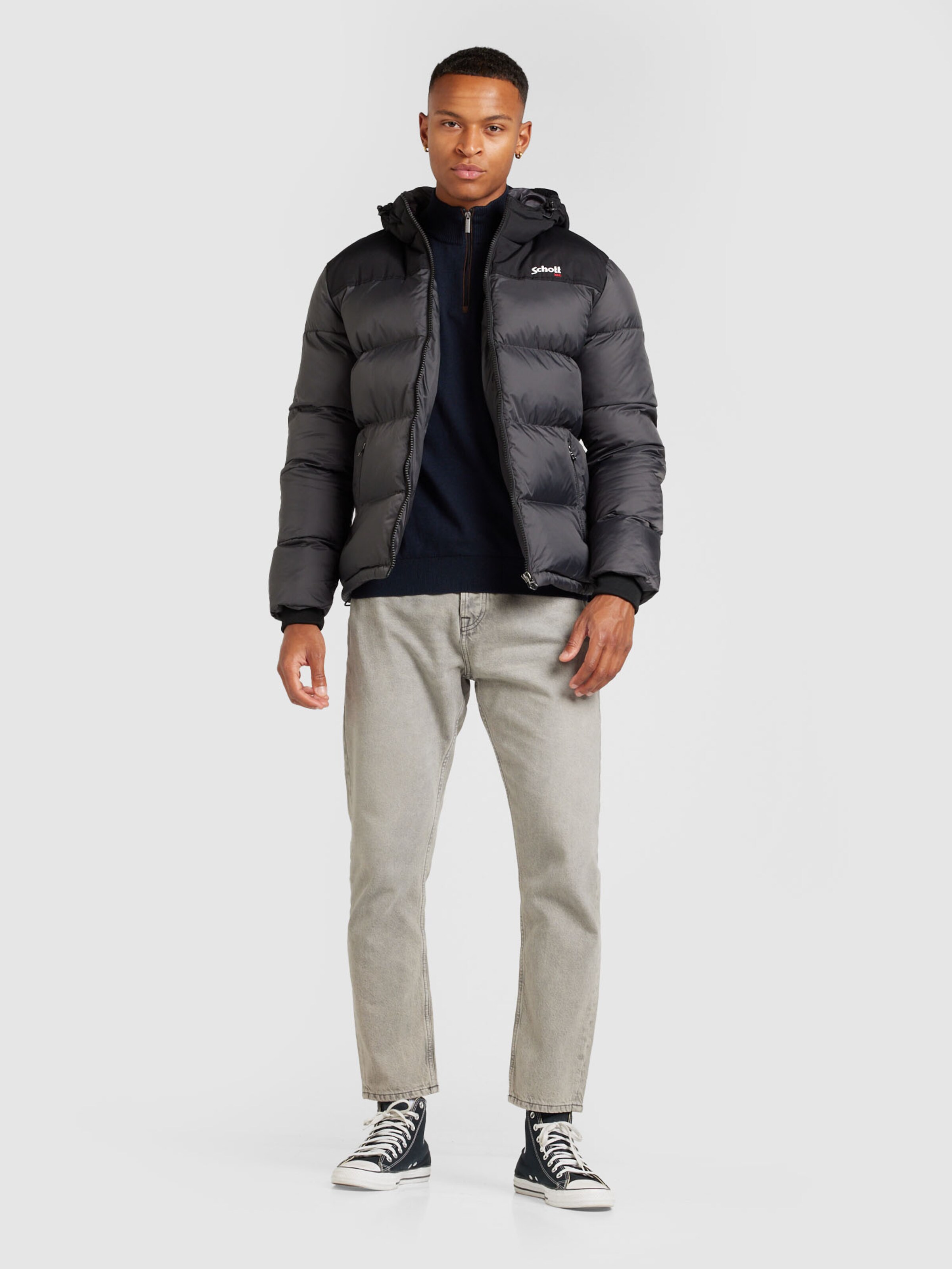 Schott NYC Giacca Sweat Herren 46332