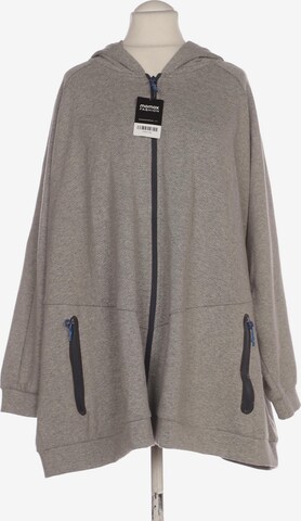 Ulla Popken Sweatshirt & Zip-Up Hoodie in 11XL in Grey: front