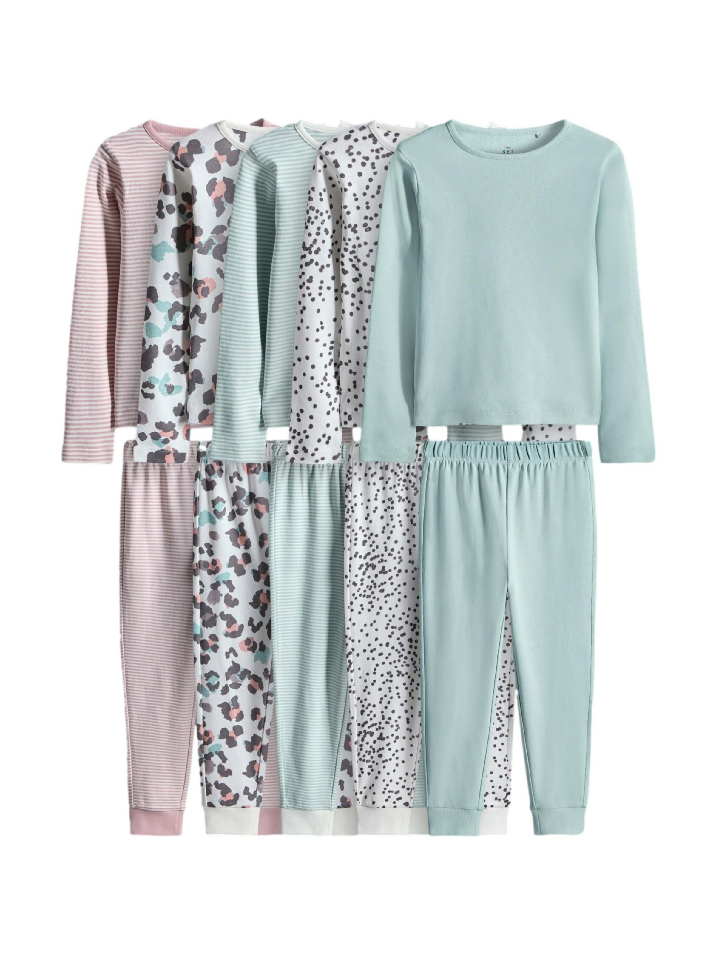 The SetPidžama set - zelena boja: prednji dio