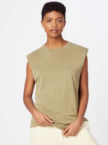 Urban Classics Top in Groen: voorkant