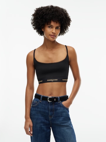 Bustino Reggiseno di Tommy Jeans in nero: frontale